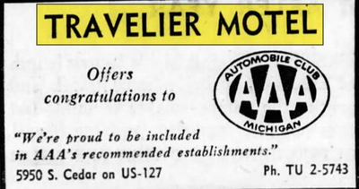 Travelier Motel - Feb 1960 Ad